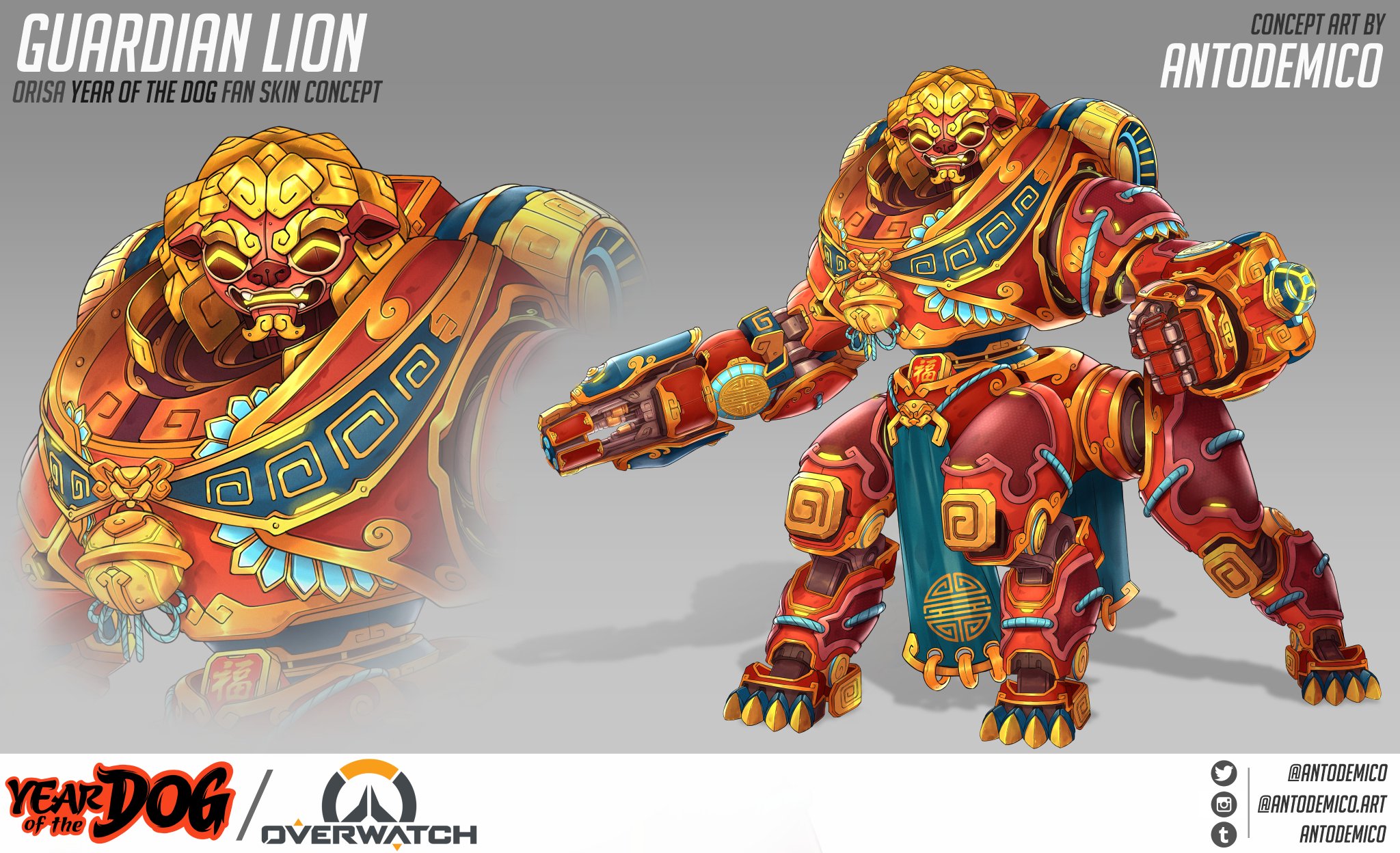 Superbe concept de skin pour Orisa