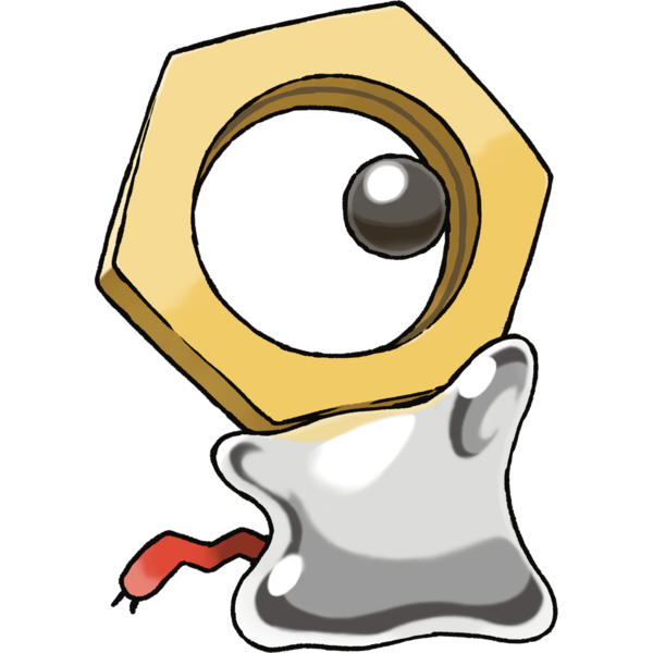 Meltan Pokémon Let's Go Artwork