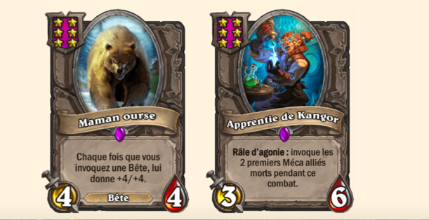 Champs de bataille - Hearthstone - Bêta ouverte - changements cartes