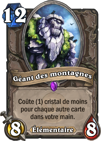 Hearthstone - Cendres de l'Outreterre- Panthéon - Année du Phénix - Géant des montagnes