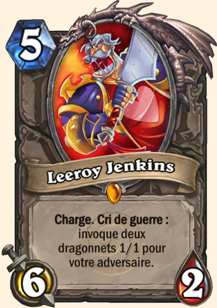 Hearthstone - Cendres de l'Outreterre- Panthéon - Année du Phénix - Leeroy Jenkins 