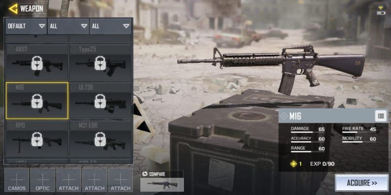 Les meilleures armes de COD Mobile