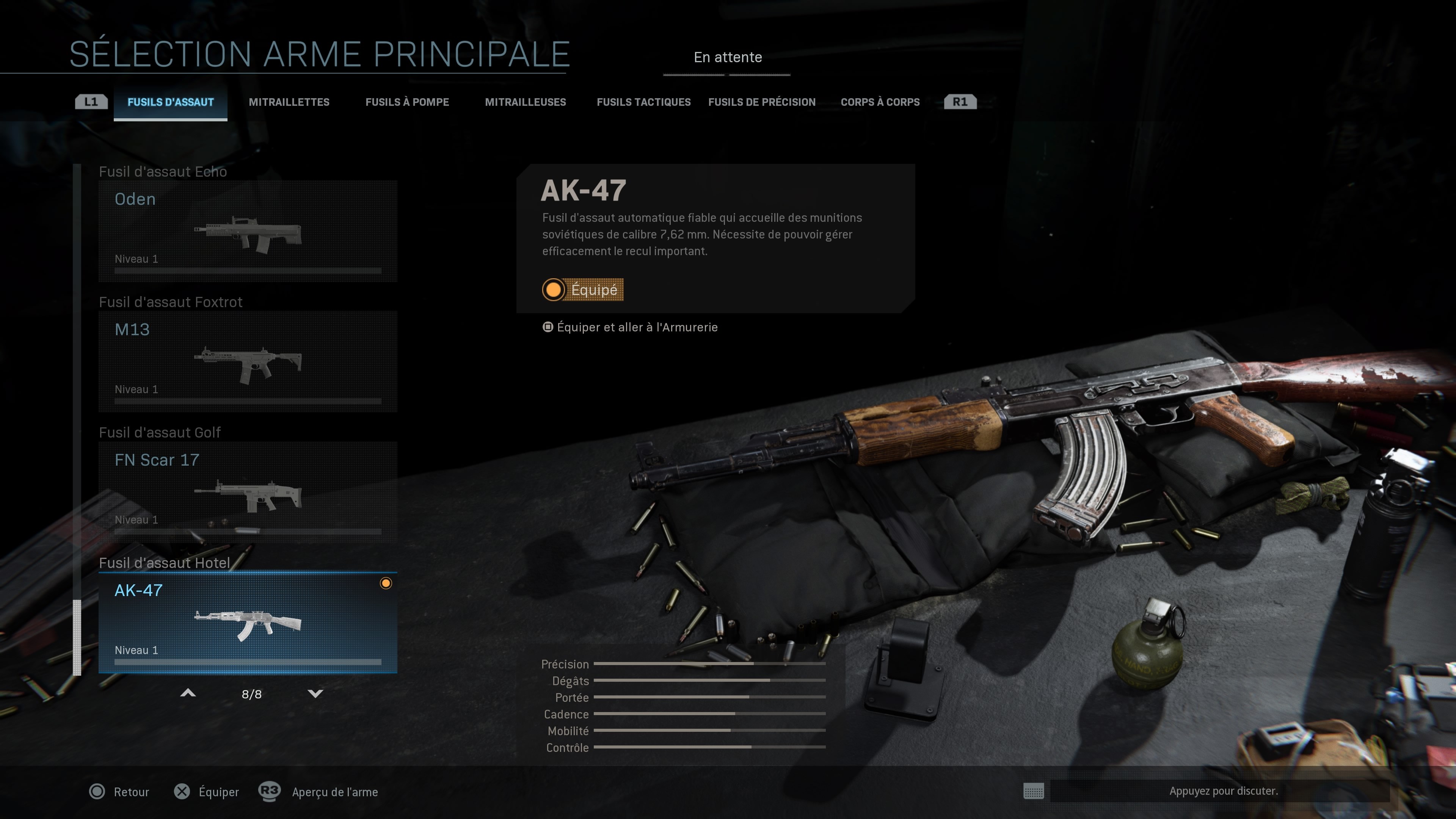 Les meilleures armes de COD MW