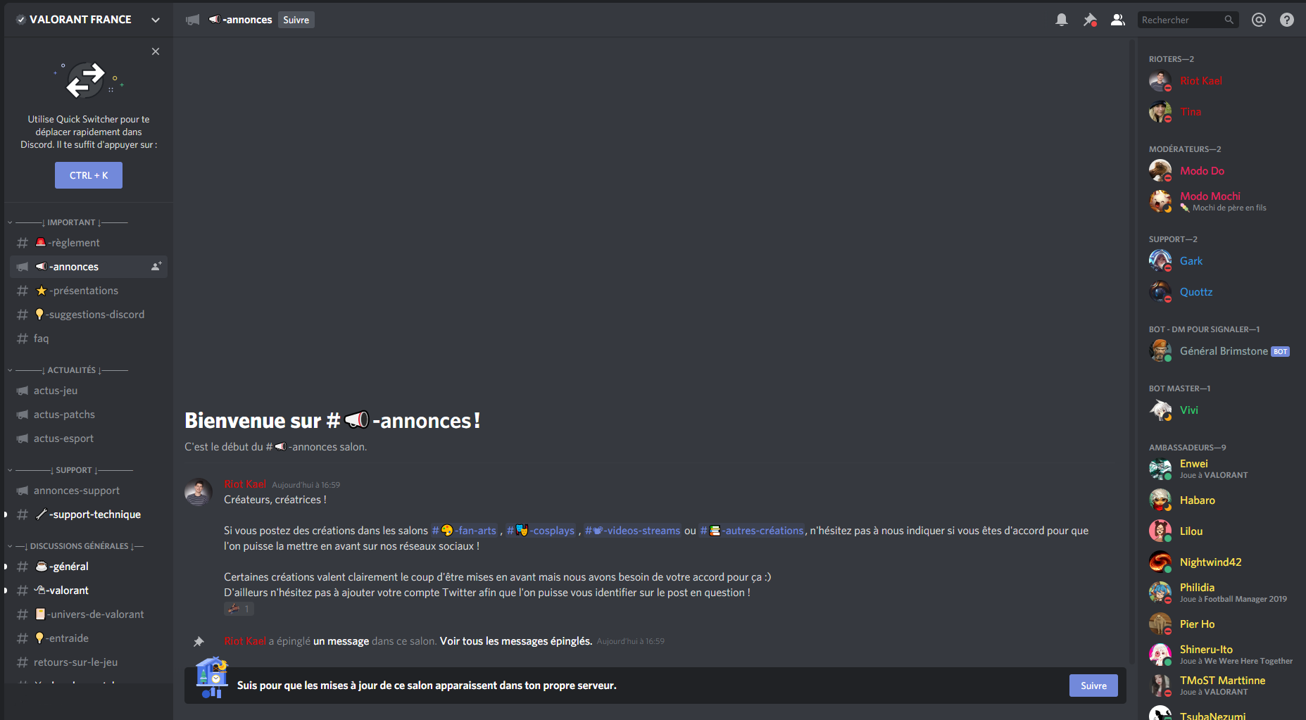 Riot lance un Discord officiel sur VALORANT