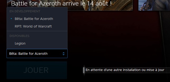 La Beta de BfA est disponible !