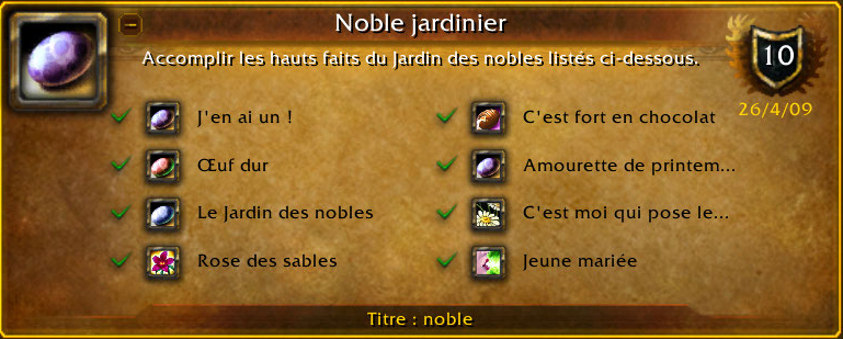 Le jardin des nobles revient sur wow