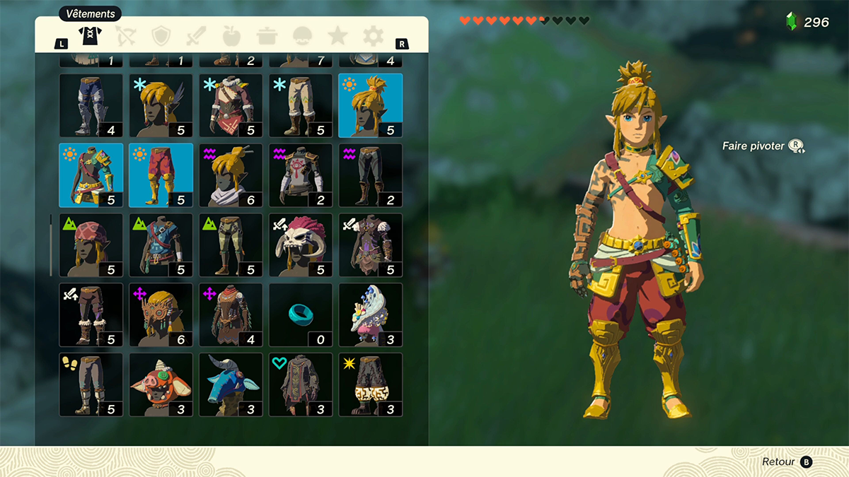 Zelda Tears of the Kingdom Tenue des Sablons Comment avoir la tenue complète ? Breakflip