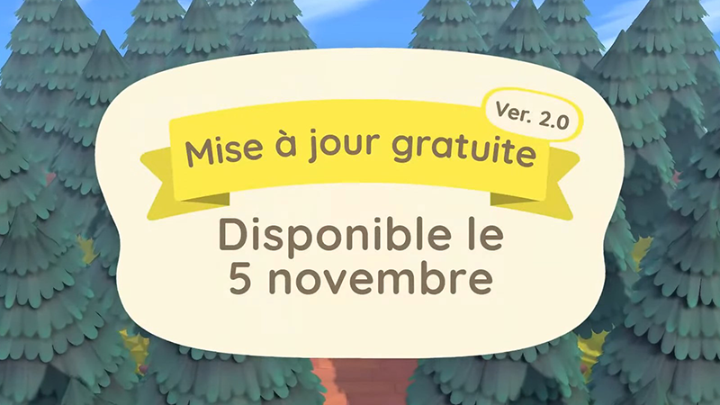Heure de sortie mise à jour gratuite Animal Crossing du 5 novembre ...