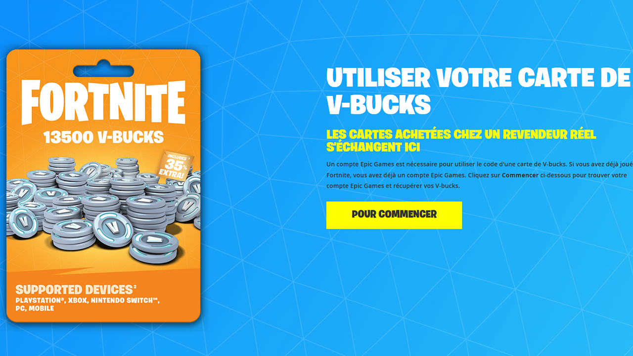 Fortnite : Comment Utiliser Une Carte-cadeau V-Bucks - Tech