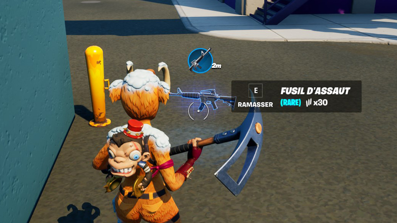 Marquer des armes de niveaux de rareté différents dans Fortnite, défis