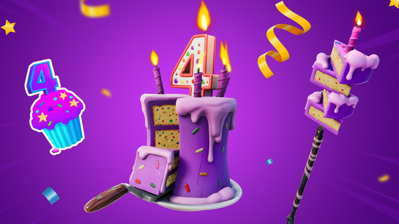 Defis D Anniversaire Fortnite Des 4 Ans Liste Des Quetes En Saison 8 Breakflip Actualites Et Guides Sur Les Jeux Video Du Moment