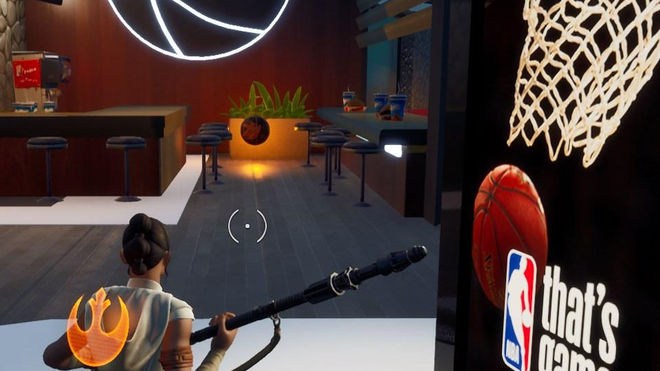 Fortnite Find five hidden basketballs, défi NBA Crossover du mode