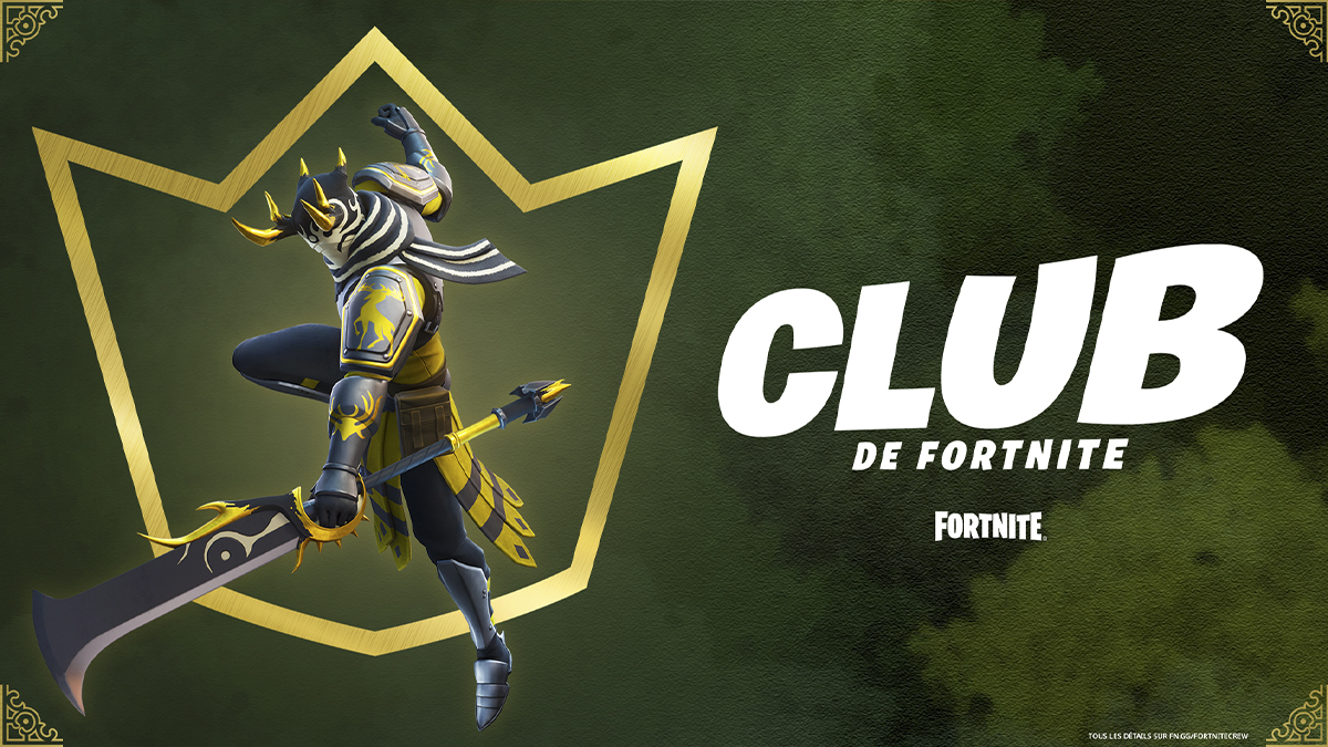 Club Fortnite janvier 2023, comment avoir le skin Gildhart et les V