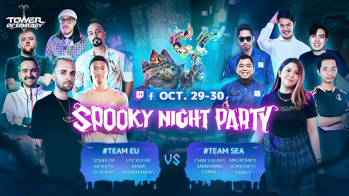 Spooky Night Party sur Tower of Fantasy avec Squeezie pour affronter trois nouveaux boss