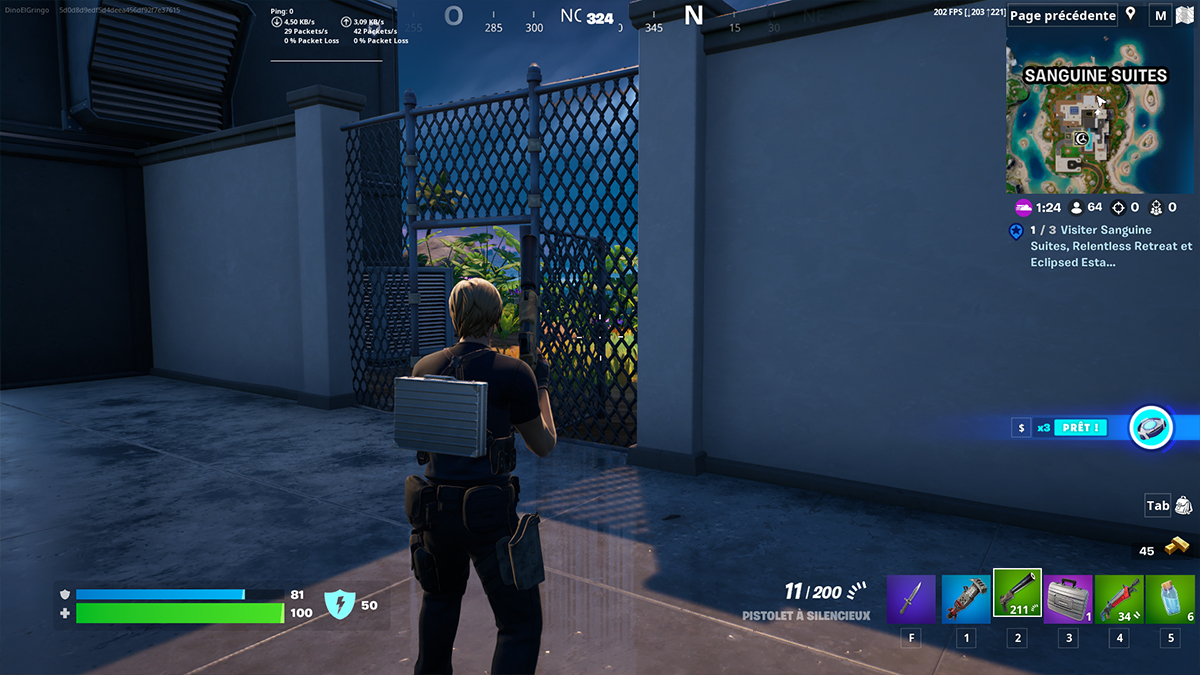 Détruire des murs fragilisés ou des portails de sécurité sur Fortnite