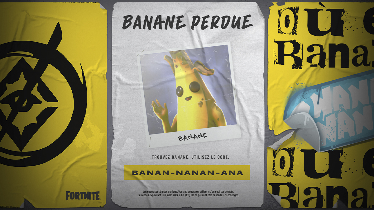 Epic Games code Banana Comment obtenir l'Emote Banane Gratuite dans