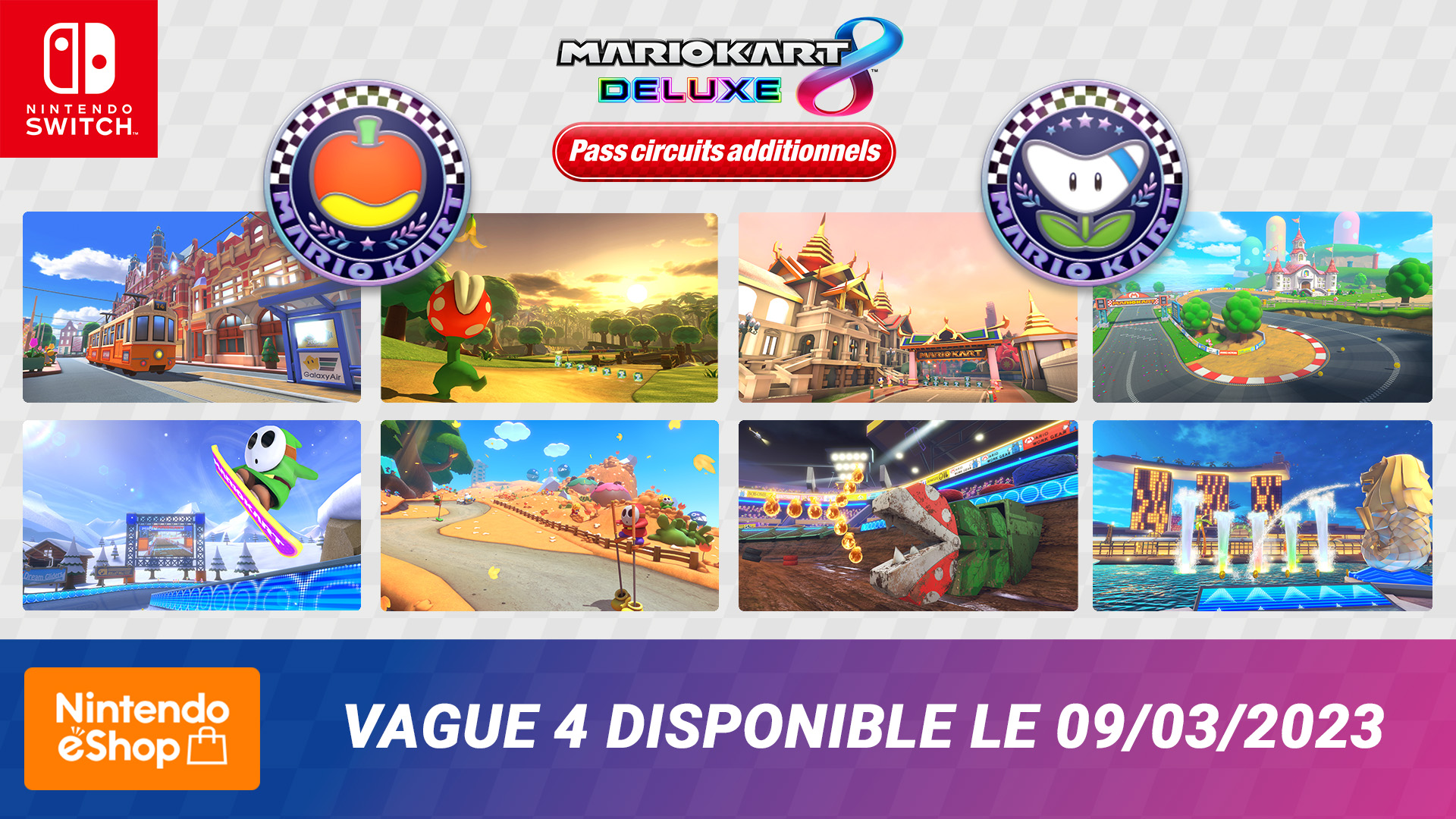 Mario Kart 8 Deluxe : date de sortie de la Vague 4 du Pass circuits