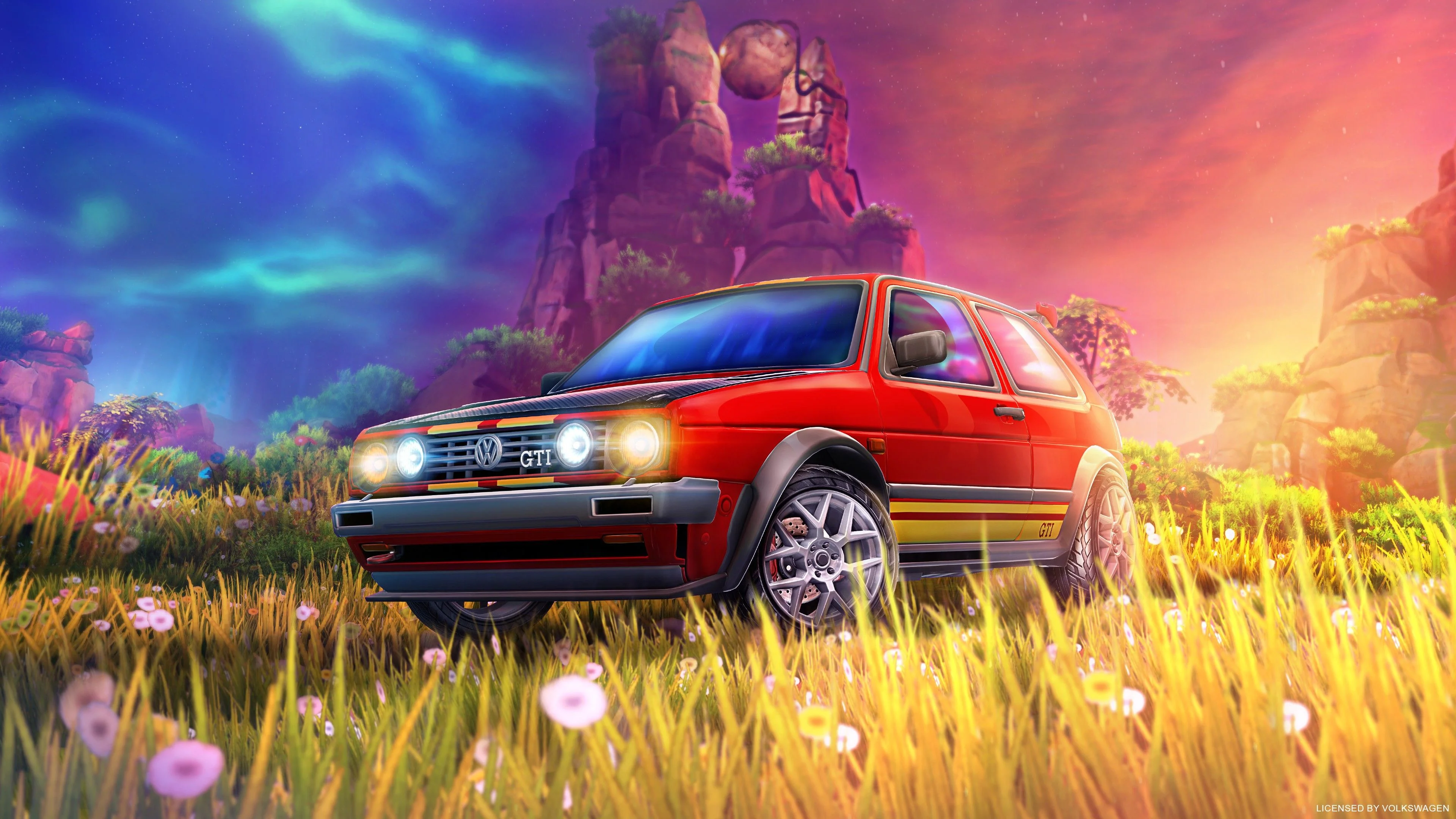 Volkswagen игра. Golf рокет лига. Rocket League Volkswagen Golf. Honda Civic рокет лига.