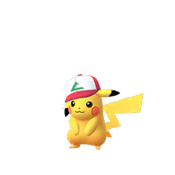 Pikachu à Casquette Monde et shiny dans les Heures de Pokémon Vedette d'octobre sur Pokémon GO