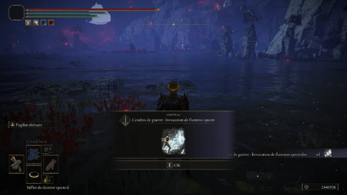 Cendres de guerre Invocation de flammes spectrales Elden Ring DLC, où la trouver dans Shadow
