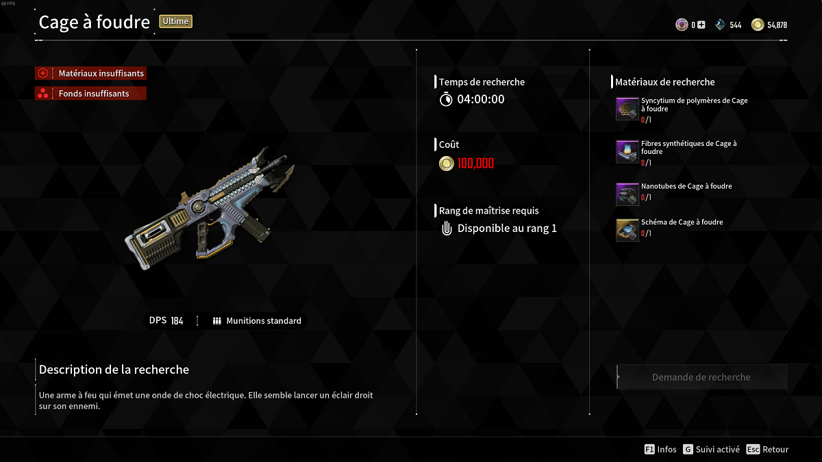 Cage à foudre (Thunger Cage) build comment jouer avec cette arme dans The First Descendant