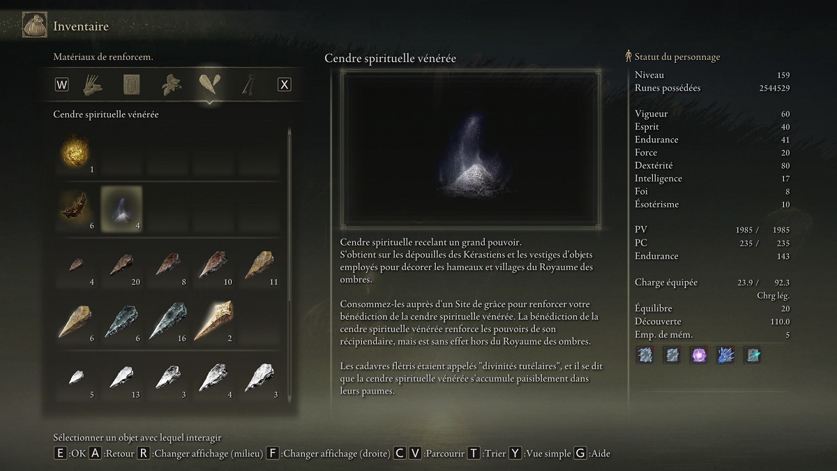 Elden Ring DLC Cendre spirituelle vénérée emplacement, où en trouver dans Shadow of the