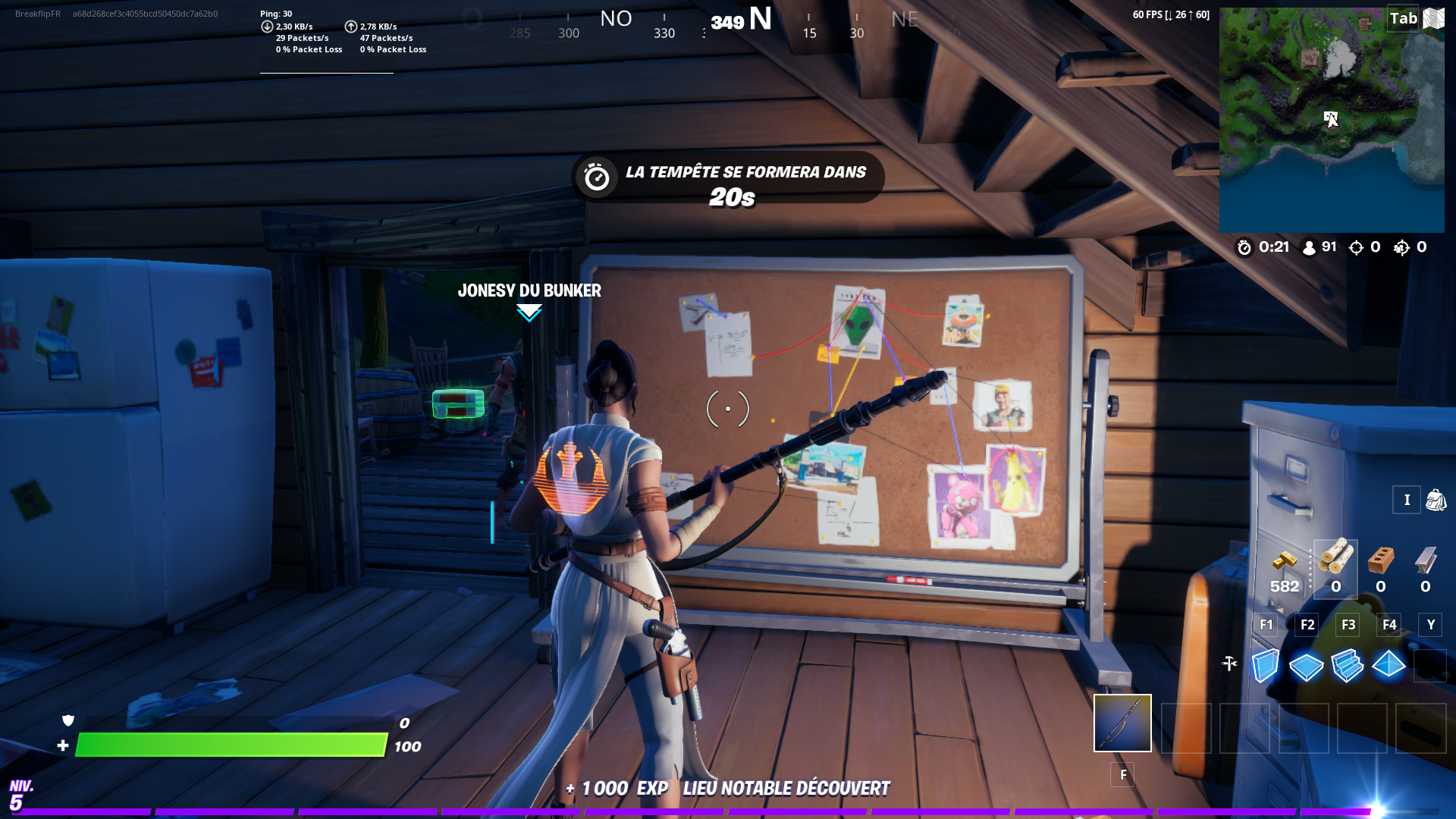 Jonesy du bunker Fortnite saison 7, où est le PNJ ? Breakflip