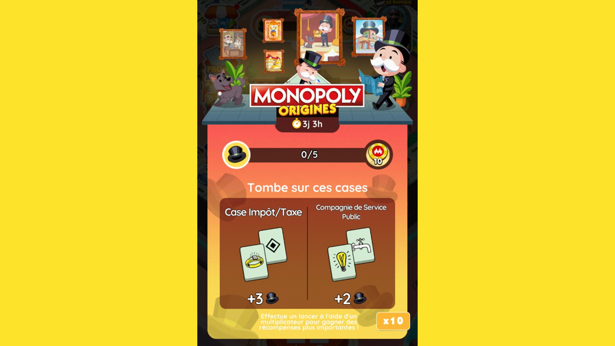 Monopoly Origines Monopoly GO, paliers, et durée pour l