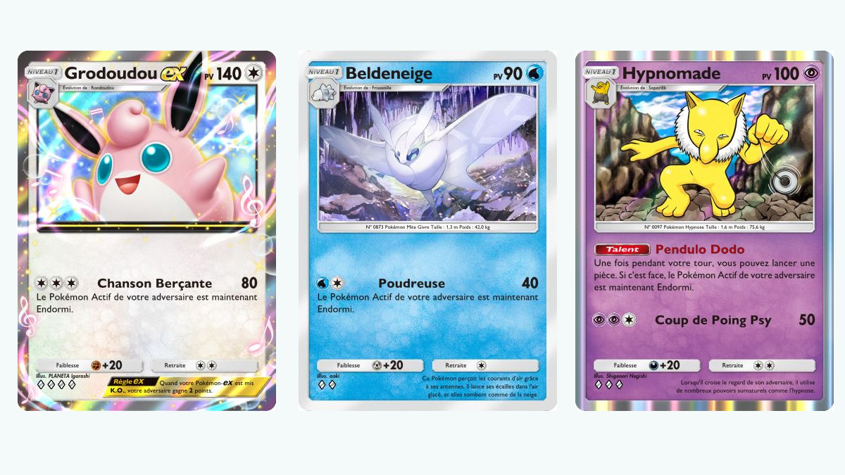 Pokémon TCG Pocket quel deck pour endormir ? Meilleur deck Grodoudou, Hypnomade et Beldeneige