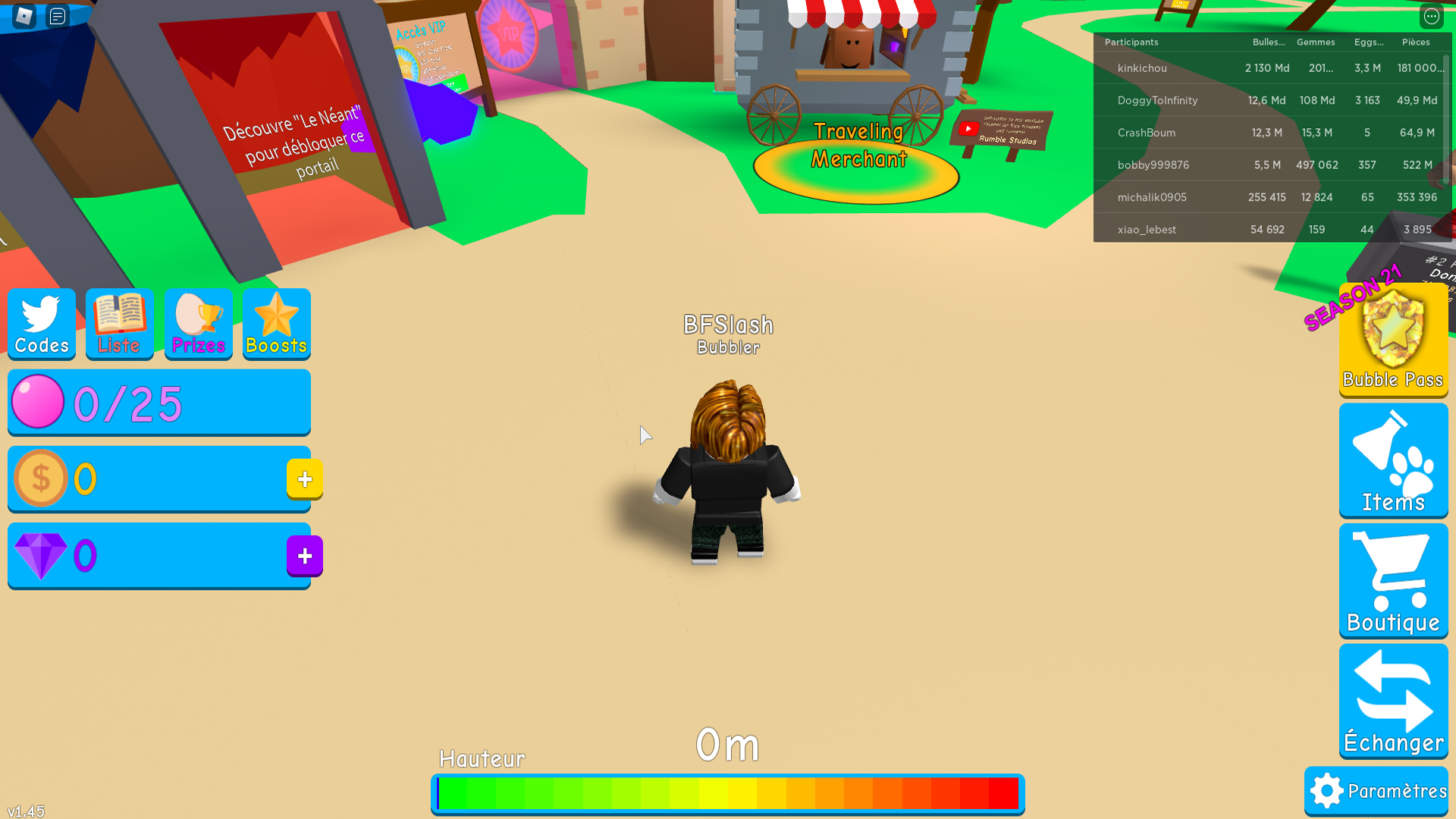 Code Bubble Gum Simulator Roblox 2021 promo, liste Breakflip