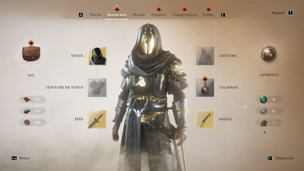 Armure et armes légendaires Assassin's Creed Mirage, comment avoir un