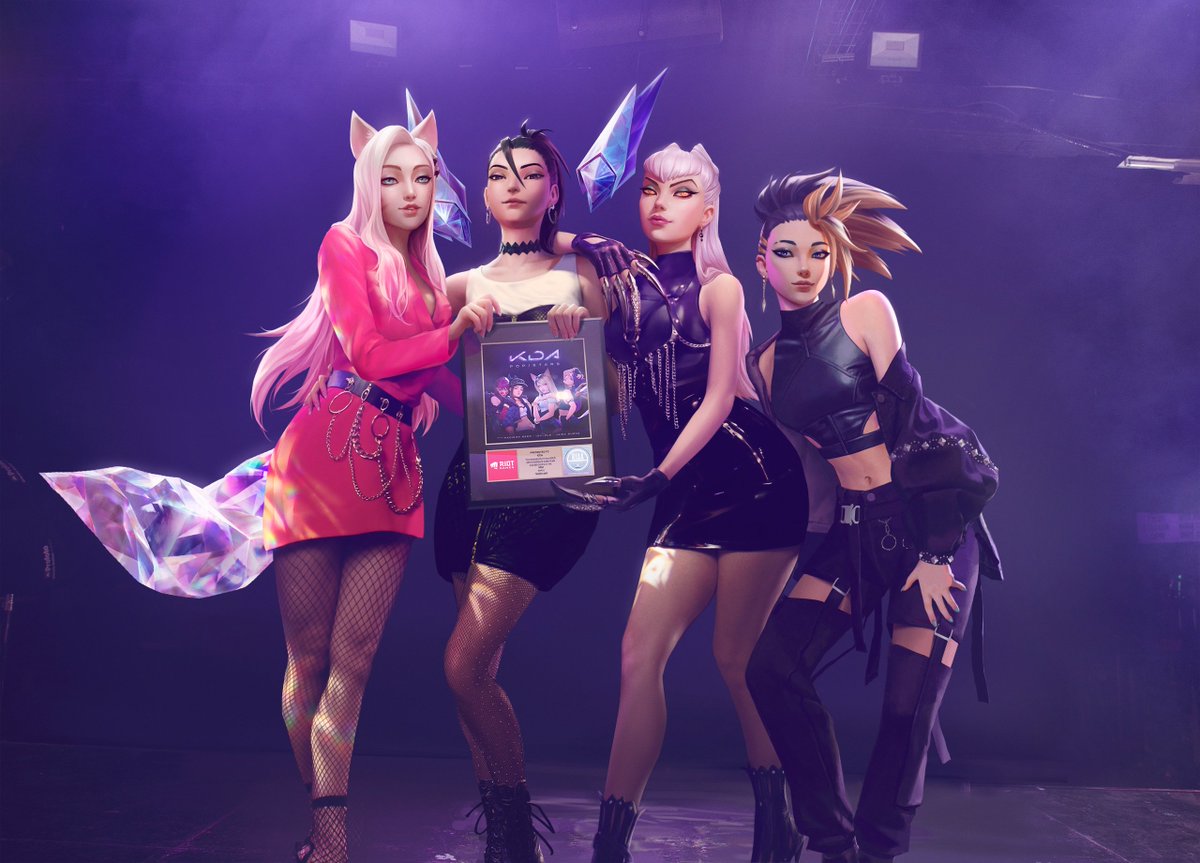 Disque d'or pour KDA, le groupe de LoL reçoit la pour le