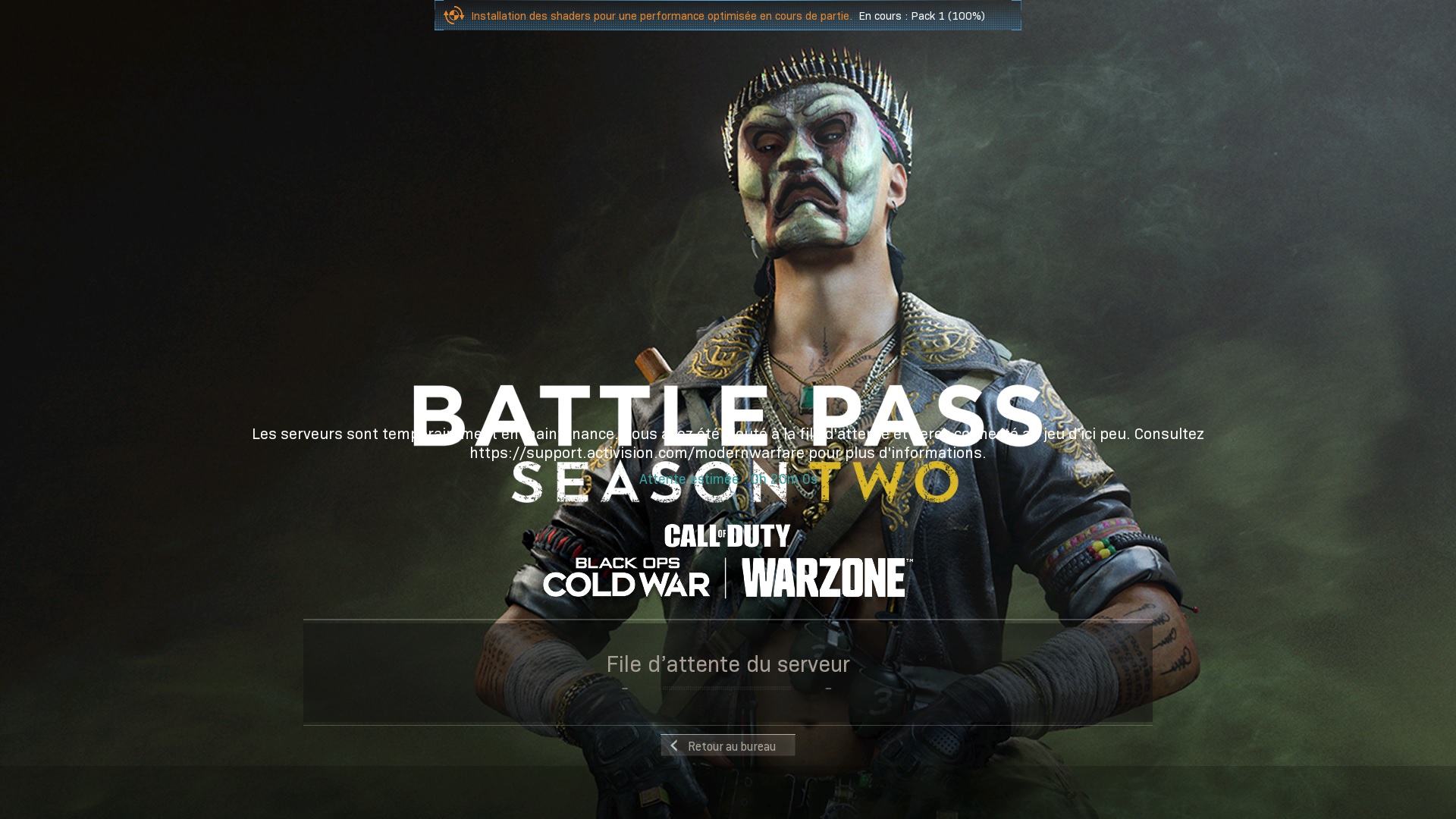 Serveur maintenance Call of Duty, server status Warzone et Cold War Breakflip