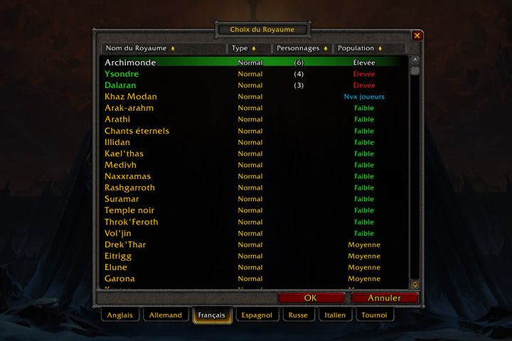 Comment connaître l'état des serveurs de World of Warcraft ?