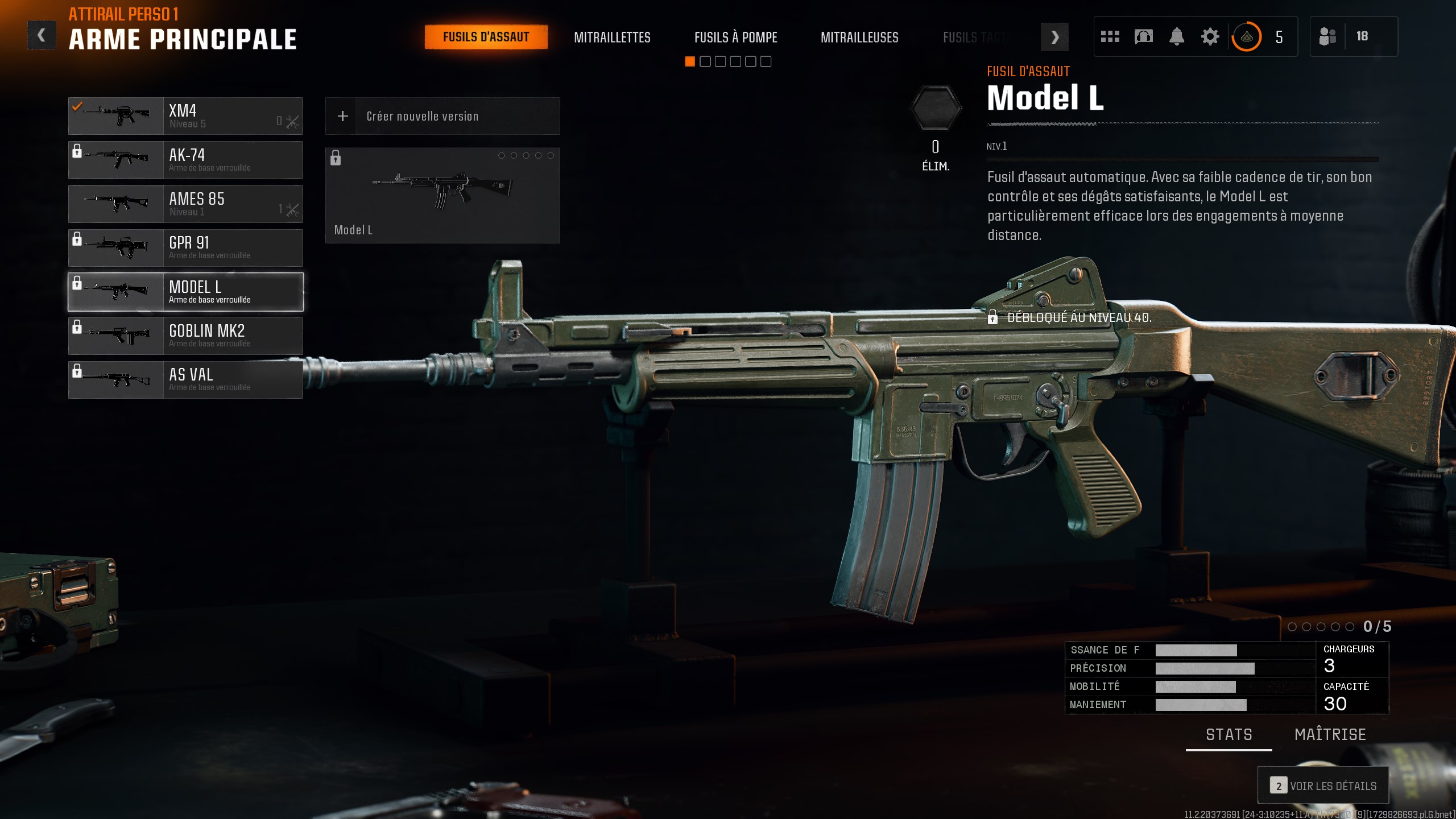 Model L Warzone : la meilleure classe avec accessoires, équipements et ...
