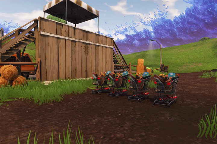 Fortnite : Caddies, véhicule dans Fortnite