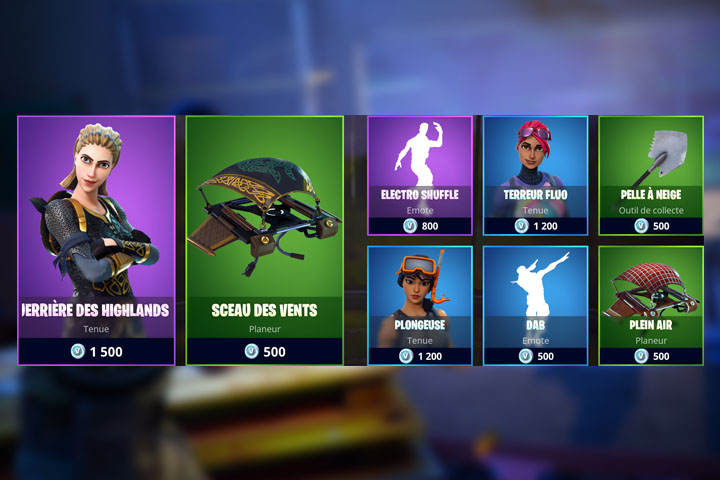 Boutique Fortnite 23 mars