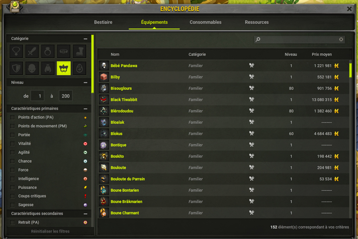 DOFUS : Refonte de l’encyclopédie, mise à jour 2.46