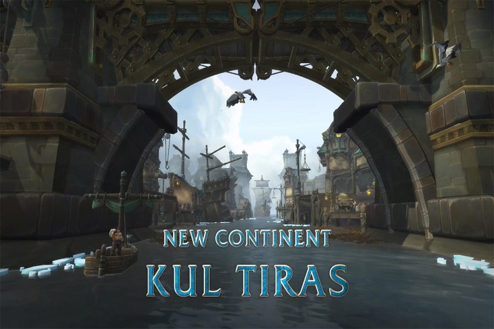 WoW : Kul’Tiras continent et zones de l’Alliance pour BFA