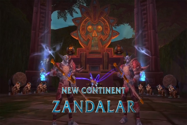 WoW : Zandalar continent et zones de la Horde pour BFA