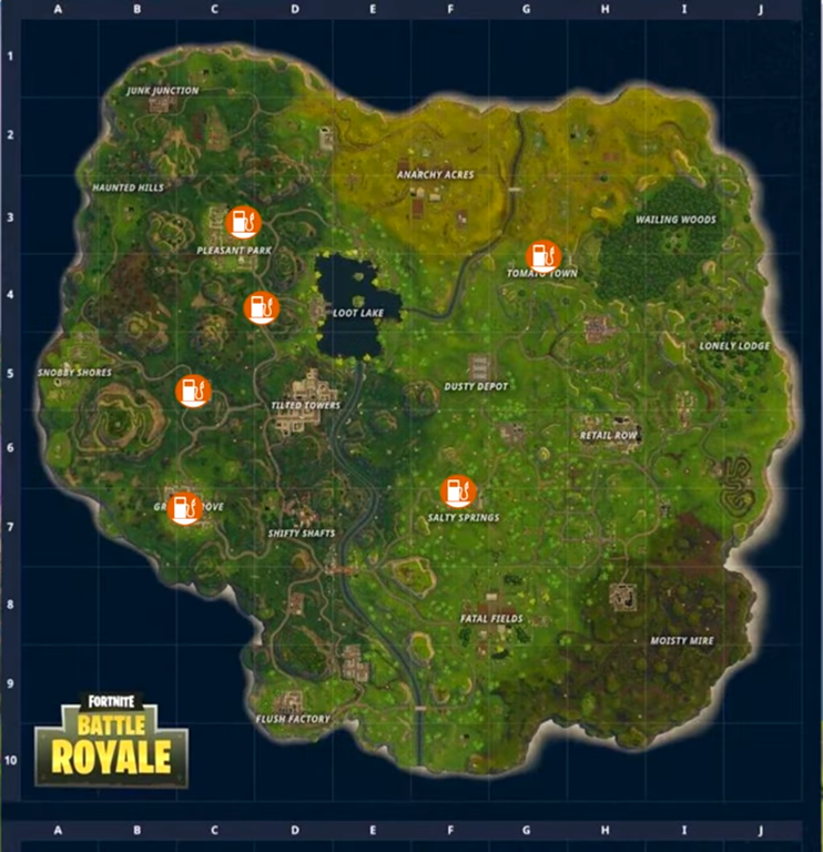 Fortnite : Distributeurs automatiques, lieu et carte