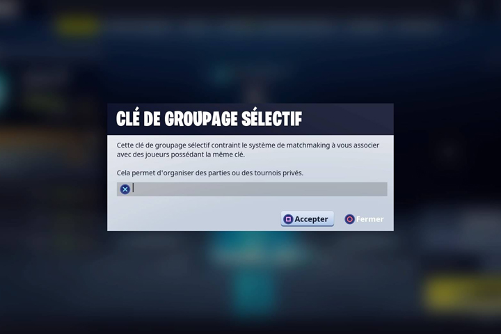 Fortnite : Parties personnalisées sur PS4 et Xbox ONE