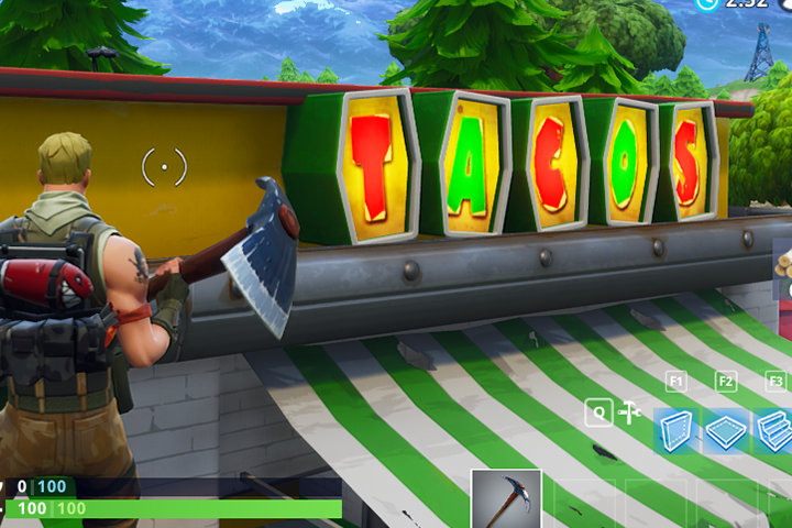 Fortnite : Tacos, visiter plusieurs magasins en une seule partie