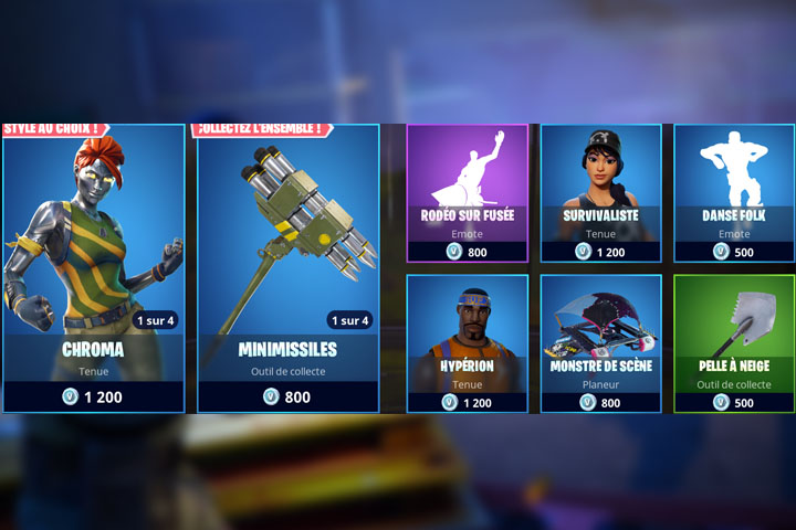 Boutique Fortnite 11 mai