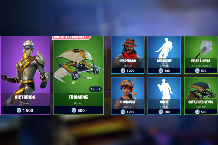 Boutique Fortnite 20 mai