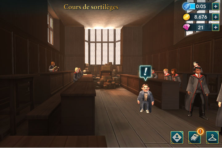 Questions et réponses du cours de sortilèges, Harry Potter Hogwarts Mystery