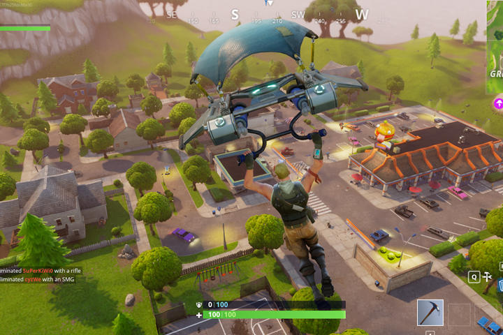 Fortnite : Banc, Camion de crème glacée et Hélicoptère, fouiller