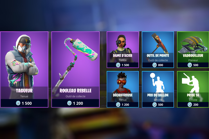 Boutique Fortnite 13 juin