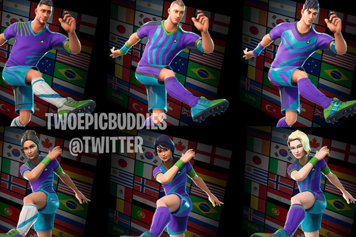Fortnite : Skins de foot pour la Coupe du monde