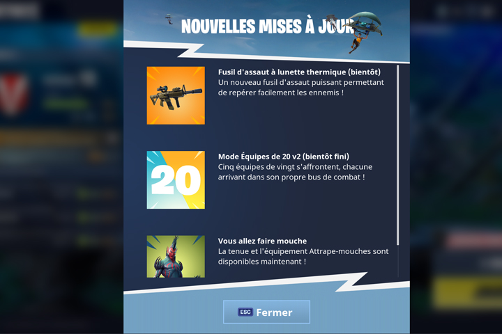 Fortnite : Fusil d’assaut à lunette thermique, nouvelle arme